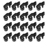 FONDOTIN 20pcs Black Wire Cage Clips for Pets - Detachable Pet Fence Buckles for Cat, Bird, Dog Cages - Wire Mesh Connector Clamp for Small Animal Enclosures and Playpens