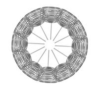 FONDOTIN 20pcs Bonsai Bowl Flower Fertilizer Basket Orchid Fertilizer Basket Fertilization Container Silver