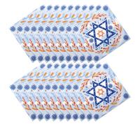 FONDOTIN 20pcs Disposable Hanukkah Napkins with Star Design Soft Paper Tissue for Jewish Holiday Parties and Family Celebrations Festive Table Decoration and Convenient Cleanup
