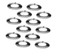 FONDOTIN 20pcs Elastic Hair Comb Stretchy Comb Flexible Headband Hair Pull Back Headband for Woman Stretch Plastic Circle Spring Black Abs