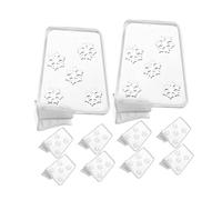 FONDOTIN 20pcs Fridge Dividers with Design Plastic Refrigerator Door Organizers Space-saving Side Shelf Separators for Kitchen Freezer Storage