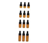 FONDOTIN 20pcs Glass Dropper Bottles and Essential Oil Holder Set, 1ml 2ml 3ml 5ml Travel Subpackaging Containers Glass Pipettes for Outdoor and Aromatherapy Use
