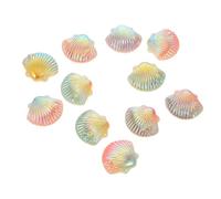 FONDOTIN 20Pcs Gradient Shell Charms DIY Phone Case Decorations Accessories for Handmade Crafting Unique Mobile Cover Ornaments Random Color