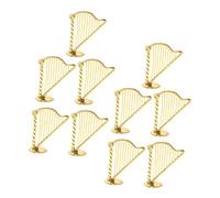 FONDOTIN 20pcs Harp Shaped Charms Alloy Jewelry Making Pendants Diy Necklace and Bracelet Craft Decorations for Jewelry Makers