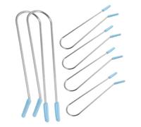 FONDOTIN 20Pcs Hot Roller Clips Hair Styling Tools for Home Barber Use U-shaped Perm Rod Clamps in Sky Blue Compact Design for Waves and Retro Suitable for All Hair Types