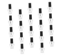 FONDOTIN 20pcs Love-heart Shaped Refillable Nail Varnish Bottles 5ml Nail Gels Containers for Manicure Storage and Reusable