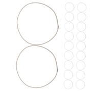 FONDOTIN 20pcs Microphone Shock Mount Rubber Bands Mic Elastic Holder Replacement Shocking Mount Bands for Condenser Microphones Mic