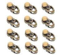 FONDOTIN 20pcs Multi-Functional Alloy Boot Hooks Lace Fittings Metal Shoe Buckles with Eyelets DIY Outdoor Sports Hiking Boot Hook Repair Kit for Mountaineering and Climbing Shoes