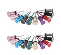 FONDOTIN 20PCS Phone Dust Plug Set SIM Card Ejector Pin, Anti-Dust Headphone Jack Cover for Mobile Phones Compatible, Multi-Color Dustproof Plugs for Earphone Port Protection