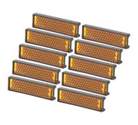 FONDOTIN 20pcs Plastic Bike Pedal Reflectors Reflective Night Safety Warning Bike Accessories Easy to Carry Small Bicycle Reflectors the Dark