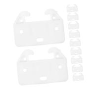FONDOTIN 20pcs Plastic Drawer Slide Replacement Parts Rear Mount Drawer Guides for Dressers Cabinets and Wardrobes Robust White for Repair and Support
