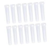 FONDOTIN 20Pcs Plastic Flower Nutrition Tubes Floral Water Tubes with Caps for Roses and Plants Transparent for Florist Supplies