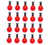 FONDOTIN 20pcs Quail Chicken Drinking Water Bowl Automatic Poultry Drinkers Bird Watering Cups Farm Farming Supplies Material