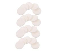 FONDOTIN 20pcs Round Wood Pulp Cotton Makeup Remover Pads for Women Gentle Facial Cleansing Sponges Suitable for Sensitive Skin Soft White Thickness