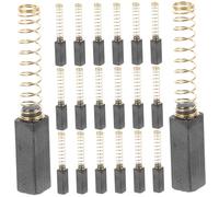 FONDOTIN 20pcs Sewing Machine Carbon Brush Electric Motor Replacement Parts for Household and Industrial Repair Easy to Install with Stable Performance and Smooth Surface