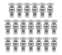 FONDOTIN 20Pcs Small Iron Spring Loaded Latch Locks Toggle Buckles Duckbill Clasps for Suitcases Toolbox Jewelry Boxes Cabinet Hardware DIY Repair