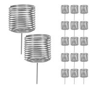 FONDOTIN 20pcs Stainless Steel Bonsai Fertilizer Baskets for Indoor Plants and Orchids Plant Nutrition Containers with Targeted Nutrient Release Easy to Clean for Home and Office Decor