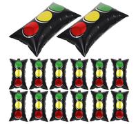 FONDOTIN 20PCS Traffic Light Foil Balloons Red Yellow Green Balloon Decorations for Race Car Birthday Party Supplies Vehicle Theme Party Enhancers