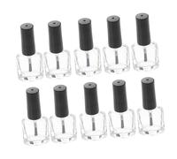 FONDOTIN 20pcs Transparent Glass Nail Polish Bottles with Brush Portable Empty Nail Gel Storage Containers for DIY Beauty Travel-friendly Small and Easy to Use