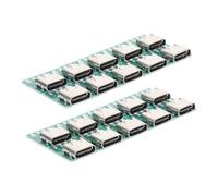 FONDOTIN 20pcs USB 3.1 Type C Connector Board DIY Set with Pcb Converter for USB C Female Connector Cable Transmission, Compatible with Data Line Wire Assembly and Repair