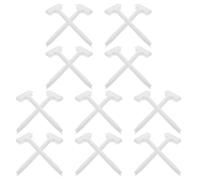 FONDOTIN 20pcs White Plastic Plant Labels Angled T-Type Garden Markers 30cm for Flower Beds and Greenhouse Planting Gardening Signs
