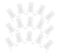 FONDOTIN 20PCS White Self-locking Spring Trash Can Locks Push-button Replacement Latches for Garbage Bin Spare Parts Fit Prevents Animal Tipping Press Switch for Waste Bin Doors and