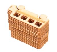 FONDOTIN 20pcs Wooden Bus Shape Slices for Crafts Lightweight DIY Decoration Art Projects Creative Painting Ornaments School Vehicle Cutouts Safe Smooth Surface
