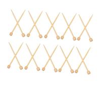 FONDOTIN 20PCS Wooden Single Pointed Knitting Rods Smooth Light Weight Knitting Sticks for Brooch Craft DIY Material Kit for Beginners and Experienced