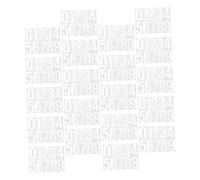 FONDOTIN 20Sheet Large Reflective Number Stickers Self Adhesive Mailbox Address Numbers for Metal Plastic Glass Surfaces Fade Resistant DIY Stickers for Doors Cars Business Signs