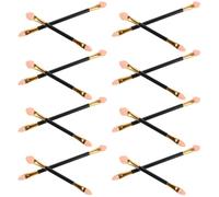 FONDOTIN 24pcs Double Ended Eyeshadow Brushes Set with Small and Large Sponge Tip Applicators for Detailed Eye Makeup, Soft Cosmetic Makeup Applicator Sponges Suitable for Beginners