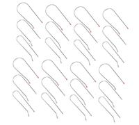 FONDOTIN 24pcs Hot Roller Clamp Clips Replacement for Electric Hair Curlers, Assorted Sizes 1.9cm 2.54cm 3.2cm, Securing Hair Curler Pins for Salon and Home Styling