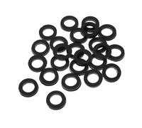 FONDOTIN 24pcs Rubber Flat Washer Kit for Shower Hose and Faucet Sealing Elastic Gaskets High Temperature Resistant Plumbing Seals for Leak Prevention and Easy Installation