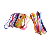 FONDOTIN 24pcs Silicone Wine Glass Identification Set Stretchable Rings and Charm Tags, Flexible Drink Markers for Stemless and Stemmed Cups, Multi-Color Wine Accessories for Parties and