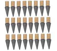 FONDOTIN 25pcs Inkless Pencil Replacement Tips Graphite Nibs Smooth Writing Erasable Forever Pen Refills for School Office Drawing Sketching