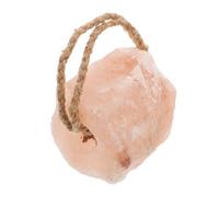 FONDOTIN 2kg Sheep Salt Lick Block Mineral-rich for Cattle Sheep Horses Enhance Nutrition Health Hanging Rope Included