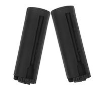 FONDOTIN 2pcs Abs Retractable Belt Ends with Modern Cylindrical Design for Safety Barriers and Construction Straps Railing Strap Accessories for Crowd Control and Queue Management