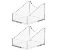 FONDOTIN 2pcs Acrylic Tilted Serum Bottle Rack 100ml Single Hole, Lab Reagent Storage Organizer Stand, Lab Bottle Holder Shelf for Scientific Research and Home Use