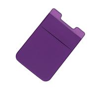 FONDOTIN 2pcs Adhesive Phone Holder Double Layer Pocket Card Case for Cell Phone Stick on Cell Phone Wallet Phone Back Pocket Purple