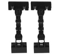 FONDOTIN 2Pcs Adjustable Double Head Sketch Clip Painting Clip Easel Holder Rotatable Multi-use Copy Drawing Clamp for Artists Painters Black