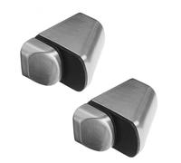 FONDOTIN 2pcs Adjustable Glass Shelf Brackets for Bathroom Shelving Support with Smooth Edges Fixing Mounting Hardware for Glass Shelves Cabinets and Bookshelves