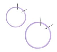 FONDOTIN 2pcs Adjustable Mini Cross Stitch Embroidery Frames with Metal Heads DIY Craft Hoops for Sewing Needlework Wall Decoration and Quilting