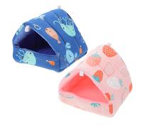 FONDOTIN 2pcs and Hamster Nests Mini Pet Sleeping Bed for Chinchillas Squirrels and Animals Adorable Soft Design for