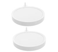 FONDOTIN 2pcs Aquarium Fish Tank Diffuser Nano Bubble Stone for Oxygen Aeration Silent Low Noise Air Bubbler for Water Circulation Wear-resistant Aquarium Accessory