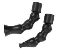 FONDOTIN 2pcs Aquarium Water Outlet Nozzle Set, 25mm Plastic Duckbill Tornado Style Return Pipe Nozzles for Fish Tank Pump Outflow, Adjustable Angle Aquarium Pump Pipe Accessories