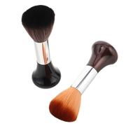 FONDOTIN 2pcs Barber Neck Duster Soft Bristle Hairdressing Brushes for Neck Hair Cleaning and Face Dusting Gentle Touch for Barbershops and Home Grooming Efficient Haircut Cleanup Tool