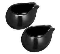 FONDOTIN 2pcs Ceramic Milk Jugs for Kitchen for Breakfast Milk Cups and Soup Bowls for Serving and Honey