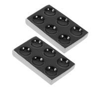 FONDOTIN 2pcs Ceramic Spot Plate for Chemical Experiment Reaction Plates Scientific Experiment Laboratory Mixing and Heating Efficiency