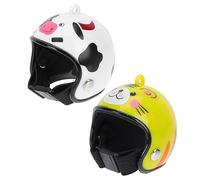 FONDOTIN 2pcs Chicken Helmet Cap for Pets Funny Protective Gear for Sun Rain Lightweight Compact for Poultry Safety Great for Bird Lovers