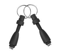 FONDOTIN 2pcs Cigar Hole Punch Tools with Key Chain Silicone Stainless Steel Mini Pocket Puncher for Smooth Draw Portable Retractable Cigar Punch for Travel and Daily Use