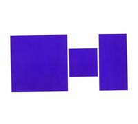 FONDOTIN 2pcs Cobalt Glass Sheet Labs Experiment Experiment Supplies Replacement School Physical Supply Replacement Chemistry Tools Scientific Blue